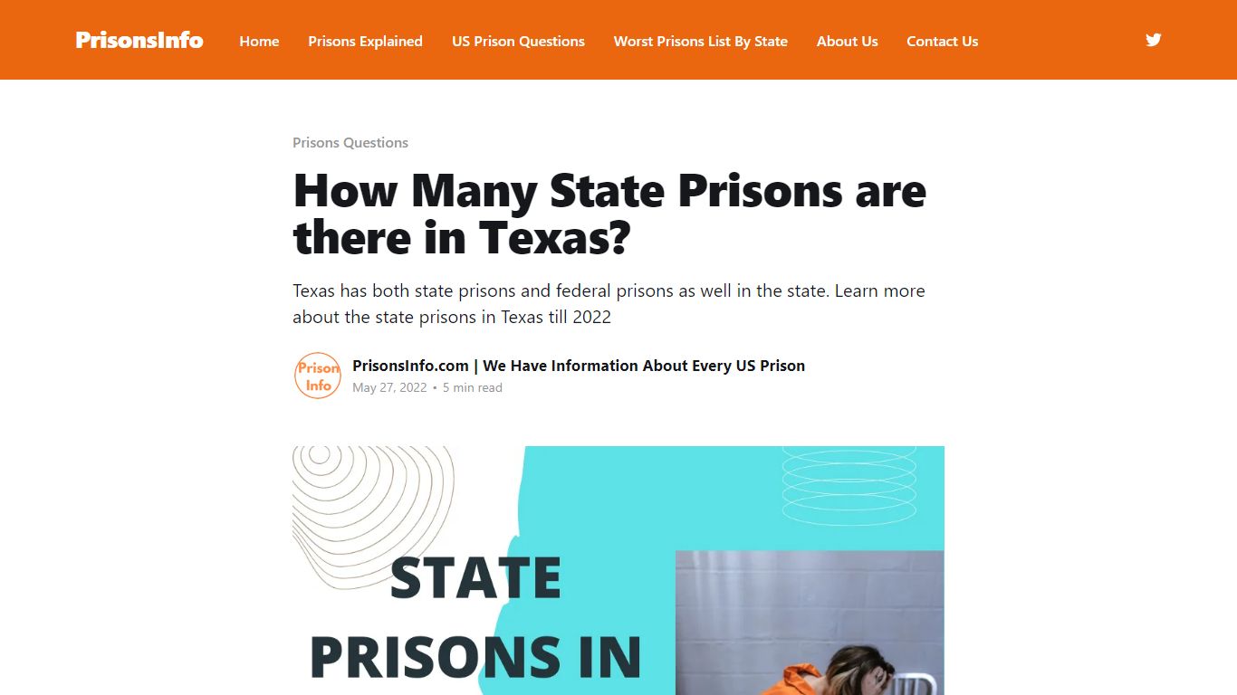 How Many State Prisons are there in Texas?