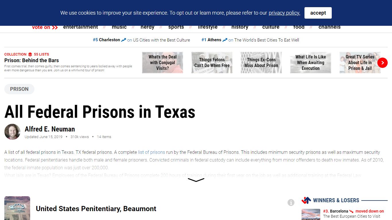 Federal Prisons in Texas | List of All Jails in TX - Ranker